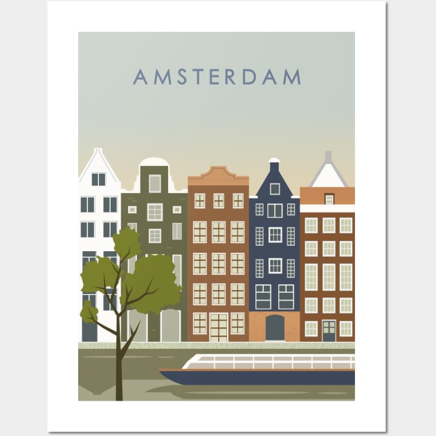 Amsterdam Wall Art by Zakaria Azis